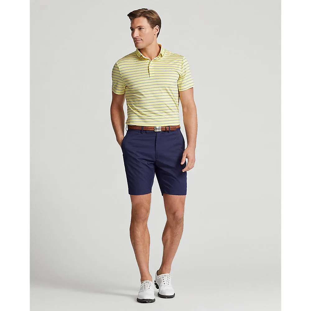 RLX Ralph Lauren YD Stripe Lightweight Airflow Polo - Bristol Yellow Multi