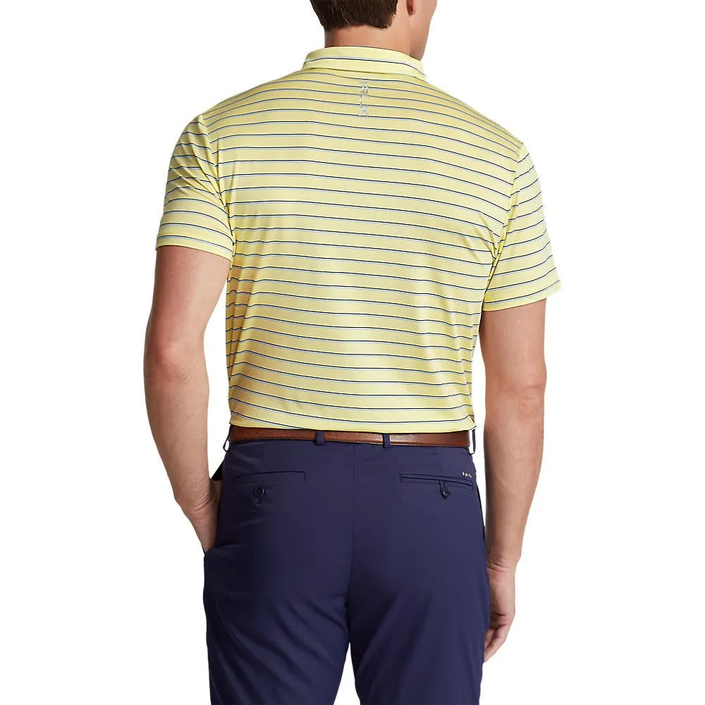 RLX Ralph Lauren YD Stripe Lightweight Airflow Polo - Bristol Yellow Multi