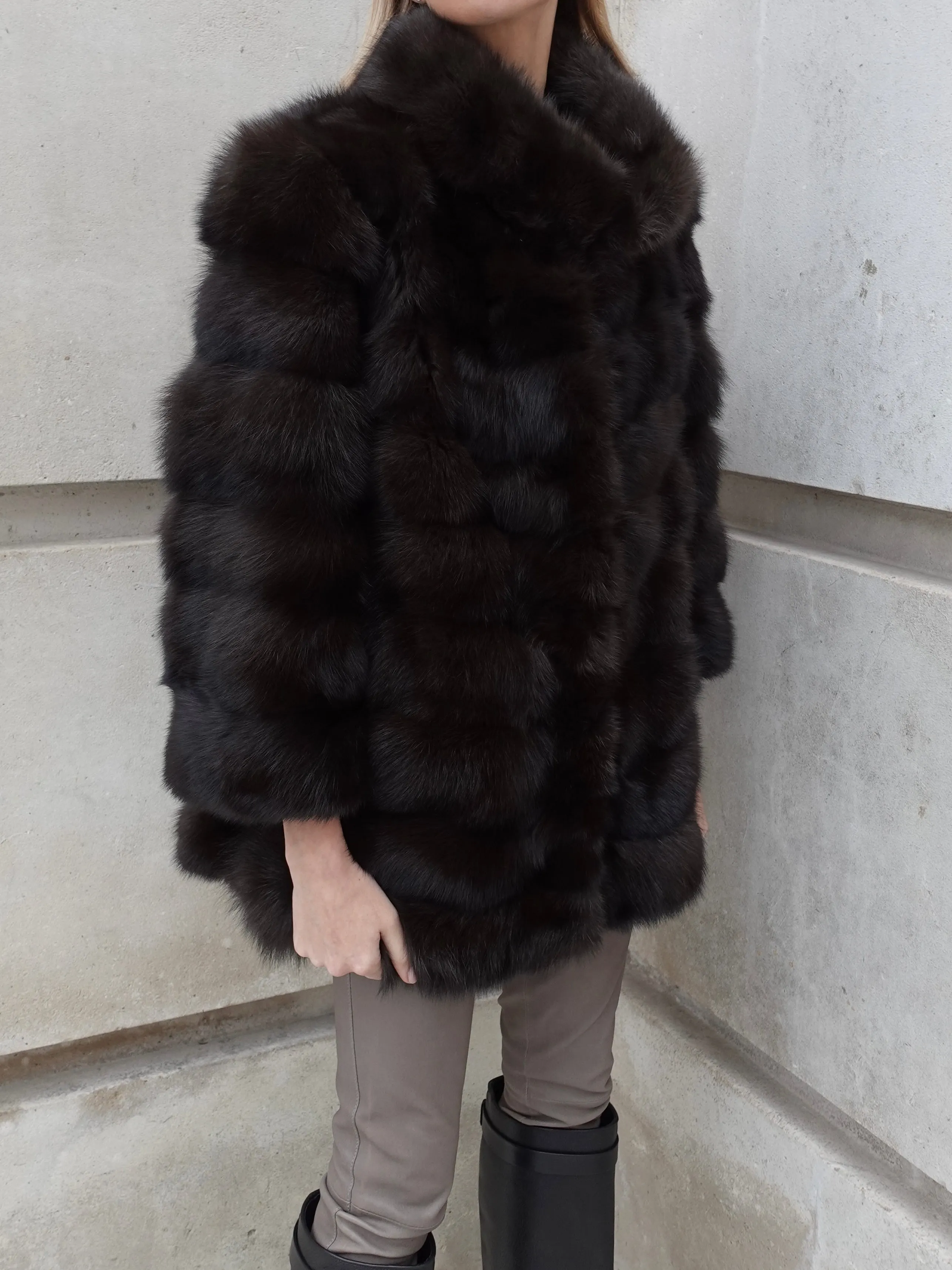 Sable Coat Dark Brown