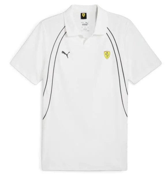 Scuderia Ferrari F1  Puma Men's Race Polo Shirt - White/Red