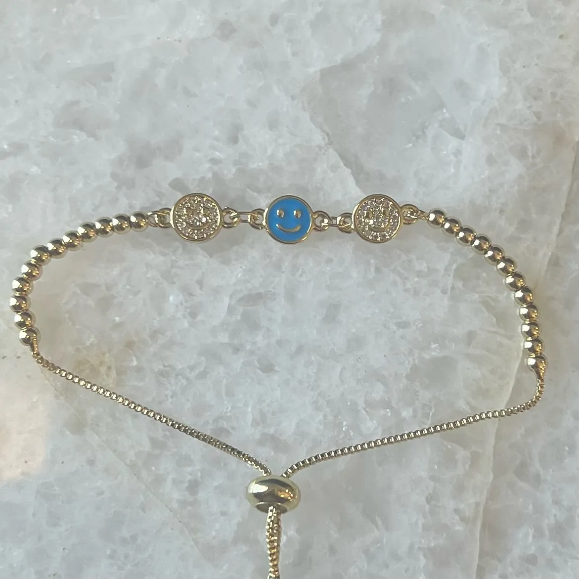 Smiley Bolo Bracelet