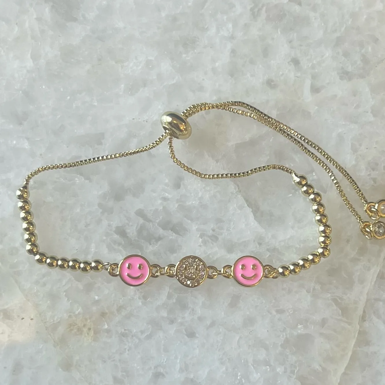 Smiley Bolo Bracelet