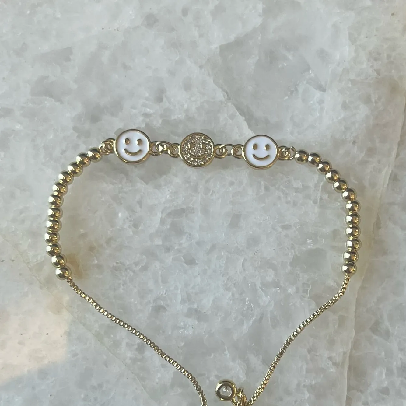 Smiley Bolo Bracelet