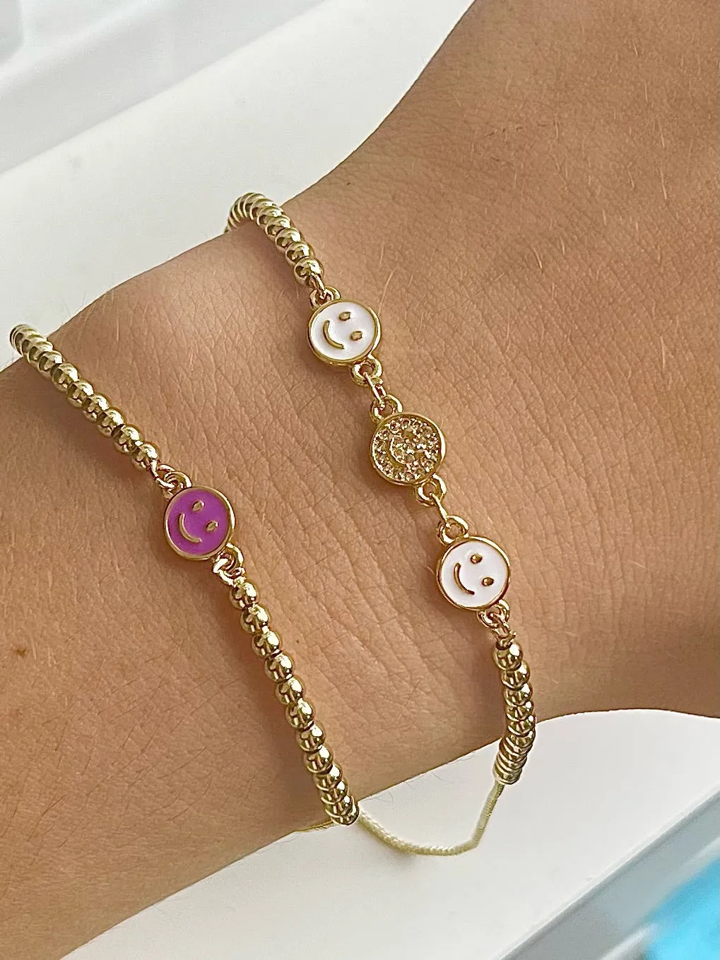 Smiley Bolo Bracelet