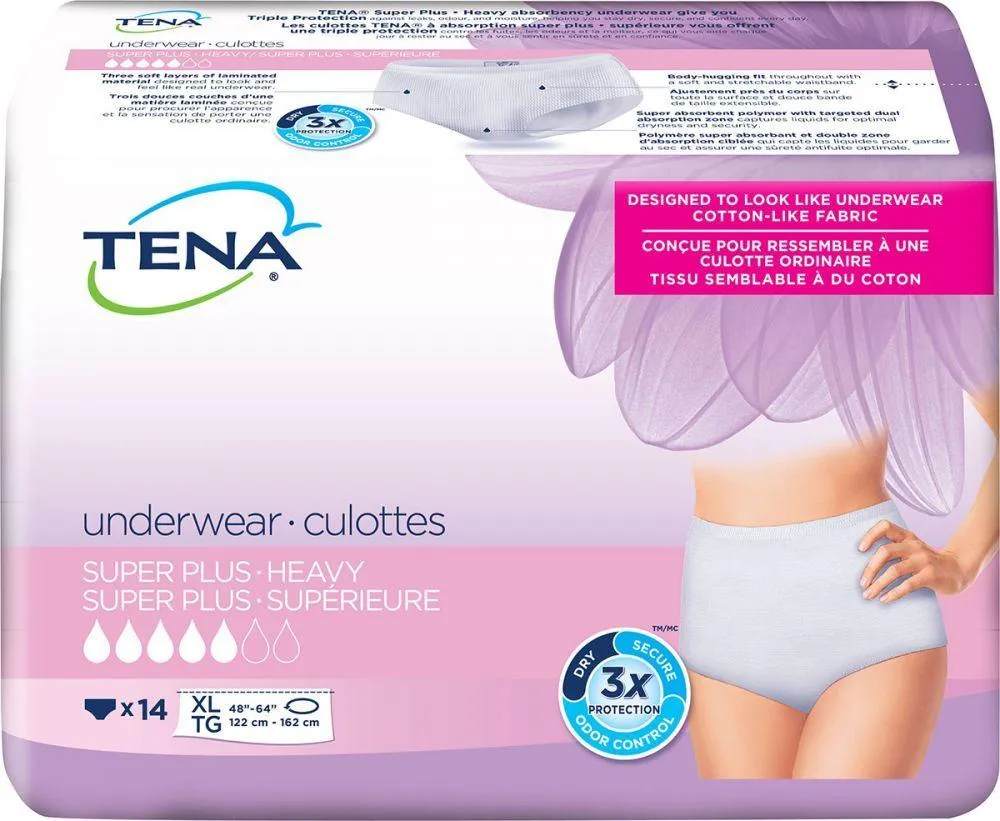 TENA: Incontinence Underwear, Super Plus Heavy