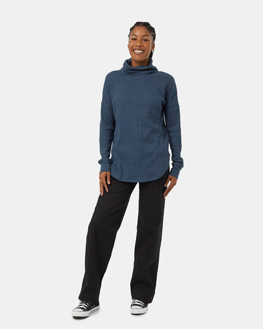 Tentree TreeWaffle Turtleneck LS - Women's