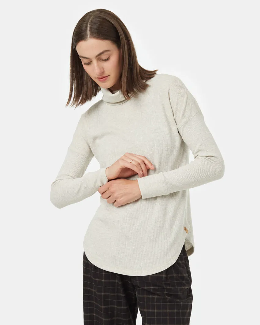 Tentree TreeWaffle Turtleneck LS - Women's