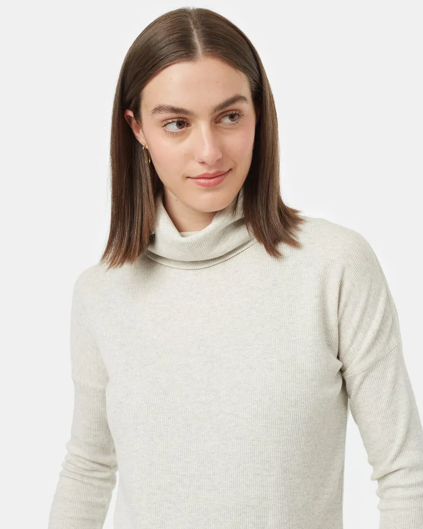 Tentree TreeWaffle Turtleneck LS - Women's