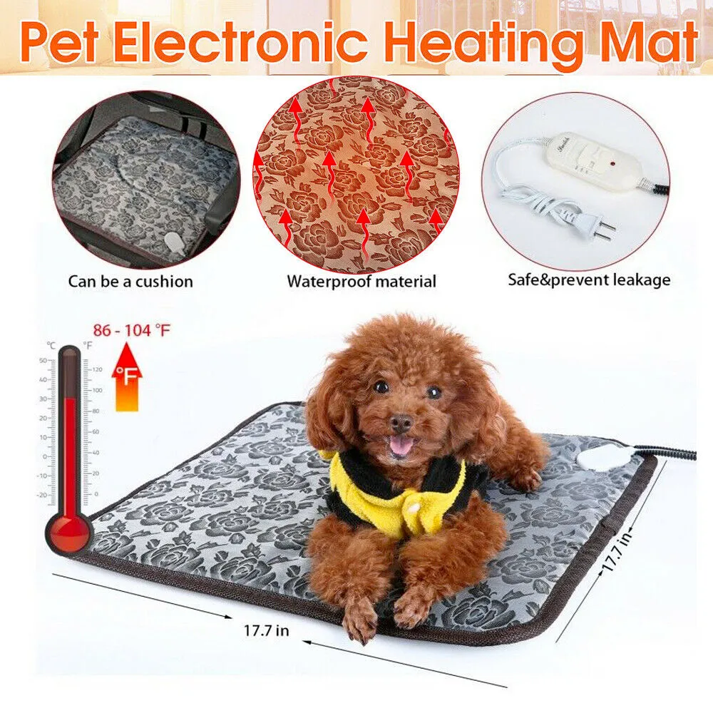 Thermal Heating Waterproof Bed Pad for Pets with Adjustable Temperature