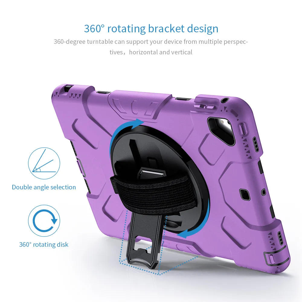 Tough On iPad 5 / 6th Gen 9.7" Case Rugged Protection Purple