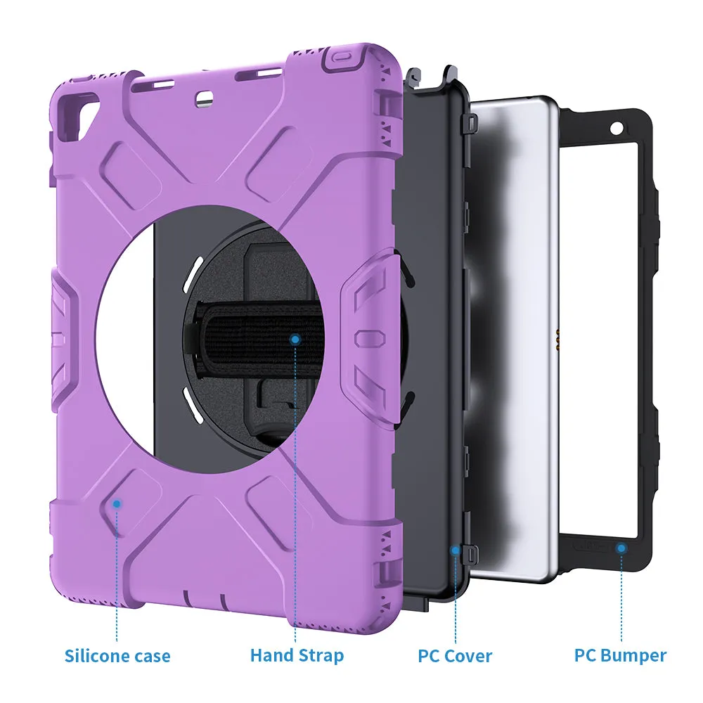 Tough On iPad 7 / 8 / 9th Gen 10.2" Case Rugged Protection Purple