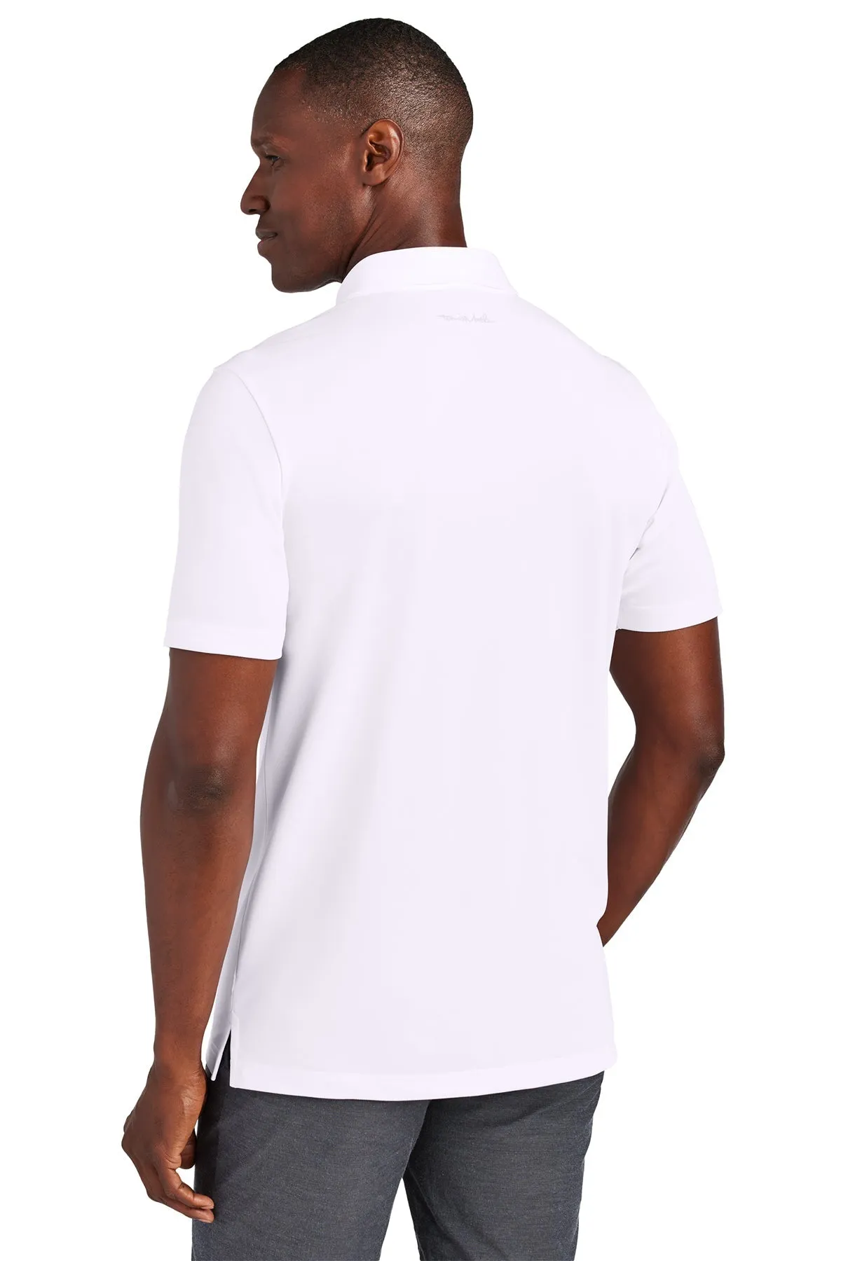 TravisMathew Cabana Solid Customized Polos, White