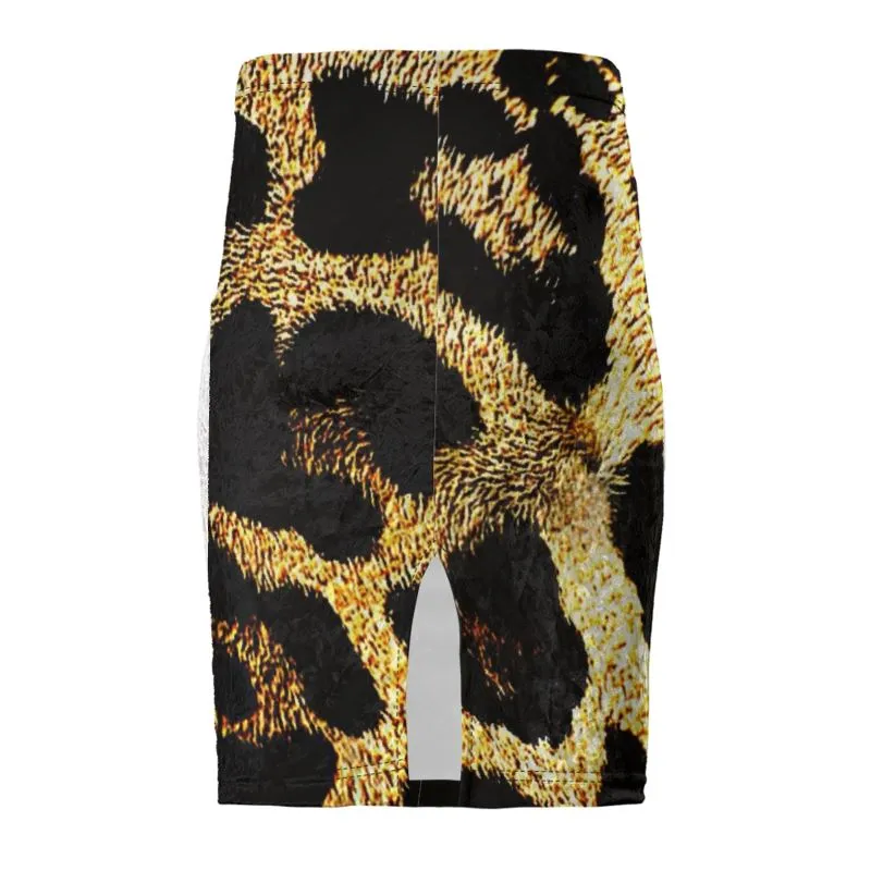 TRP Leopard Print 01 Designer Pencil Mini Skirt