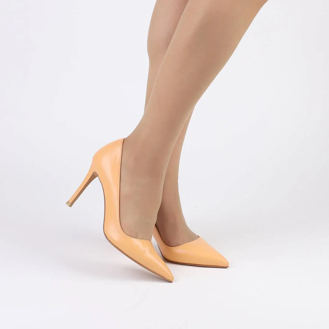 *UK size 1 - RICASS - orange, 9cm heels