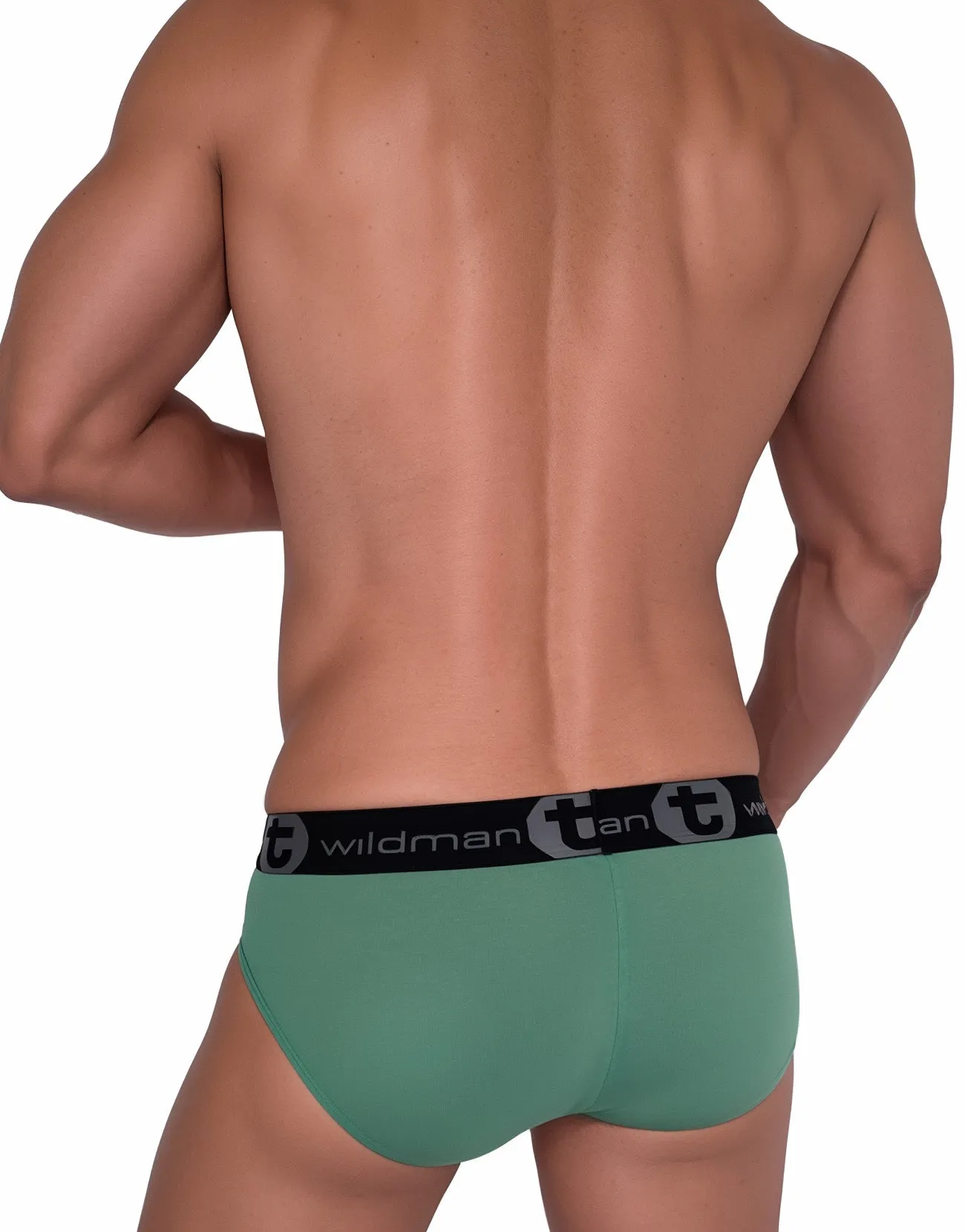 WildmanT Cotton Monster Cock Brief Green