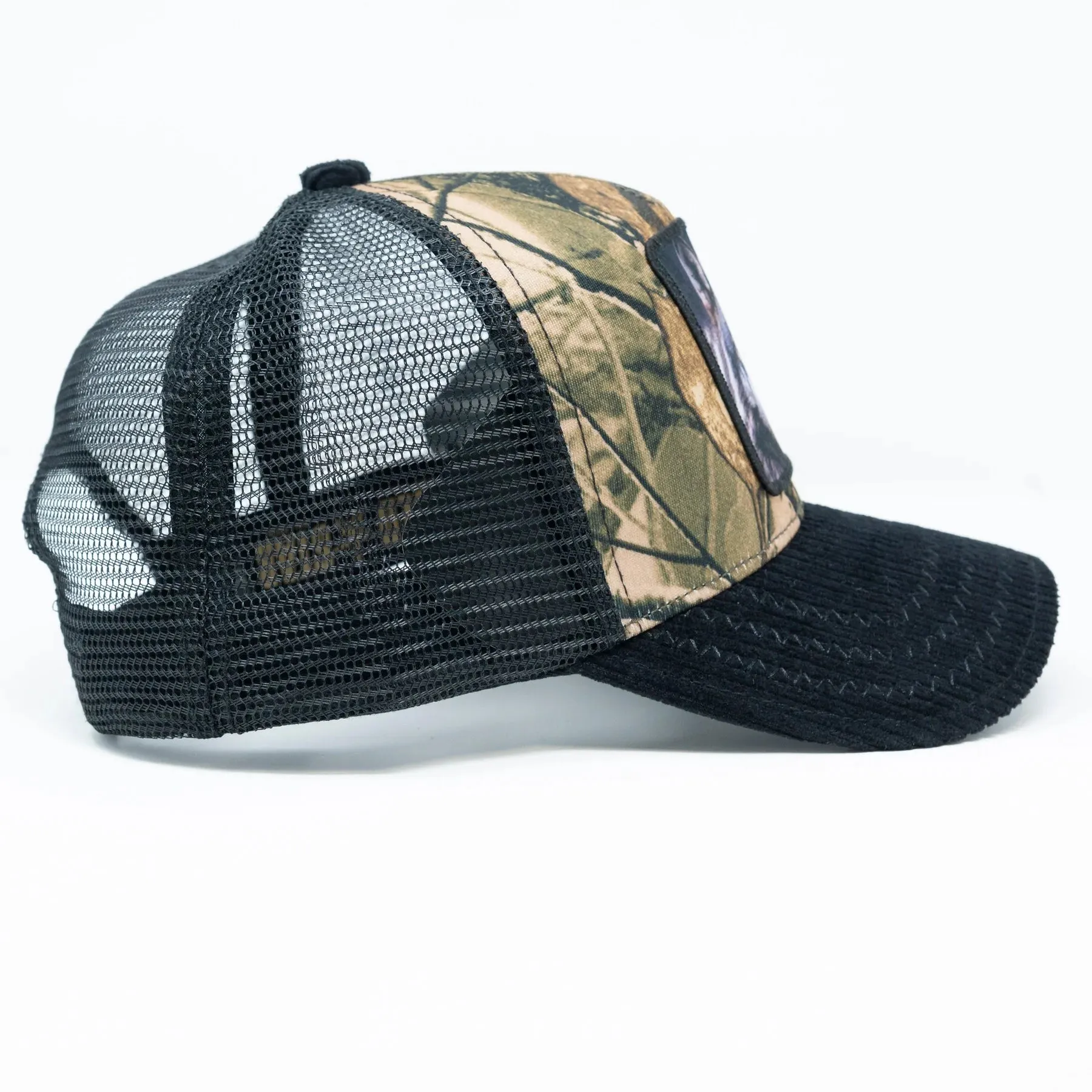 Wolf Jungle Trucker Hat (Black) - GS259