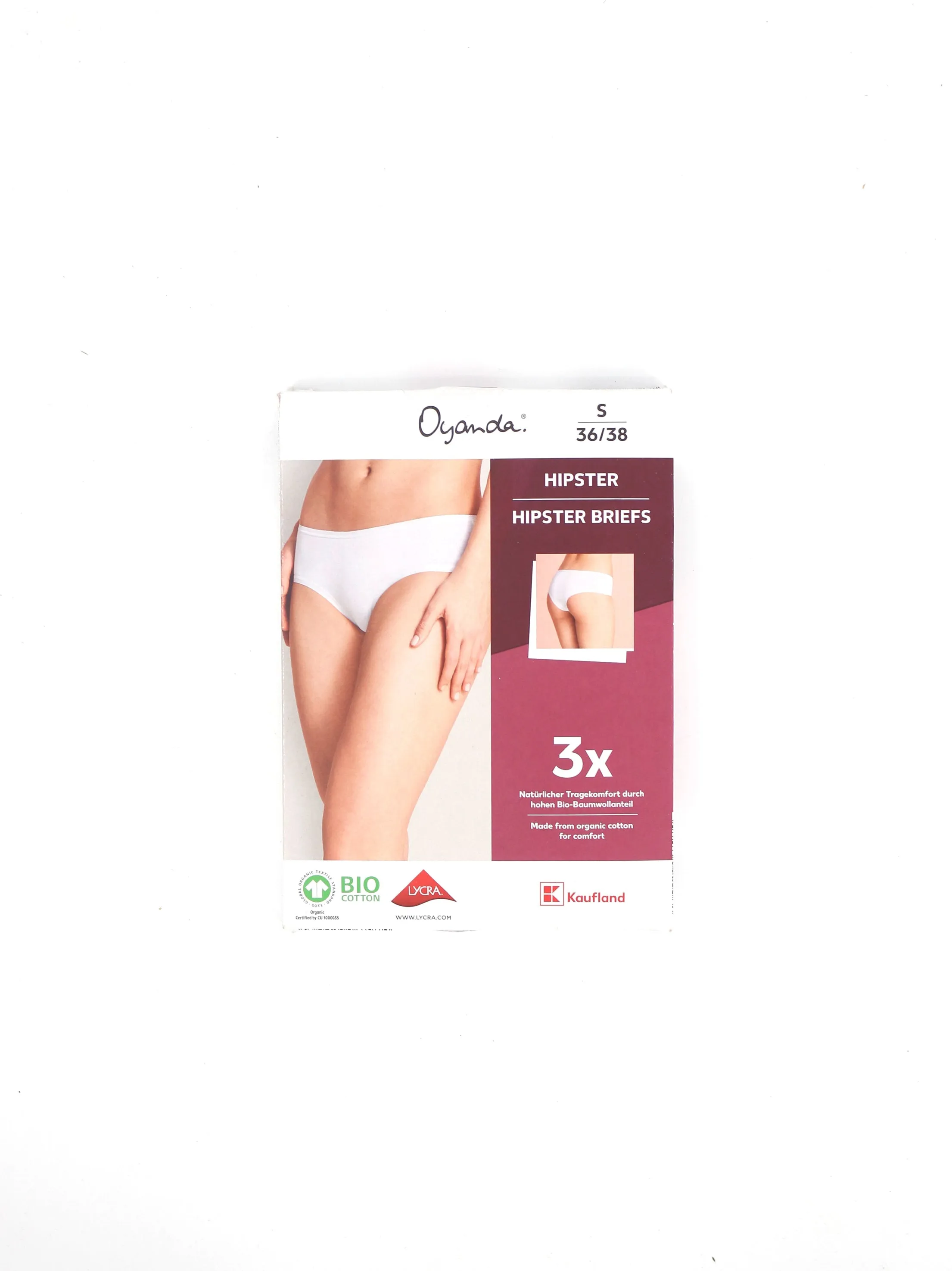 Women's 3 Pack Plain Solid Brief,White