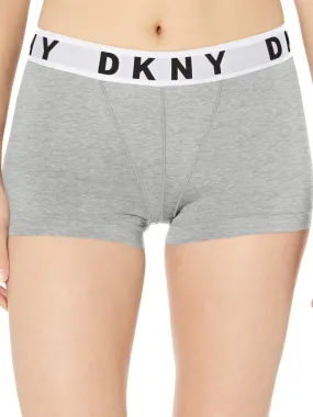 Women's Brand Logo Printed Boxer,Light Grey