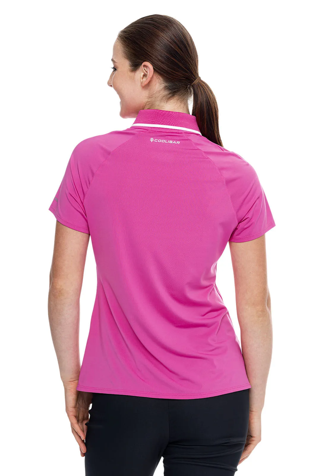 Women's Double Eagle Short Sleeve Golf Polo  |  Magnolia Pink