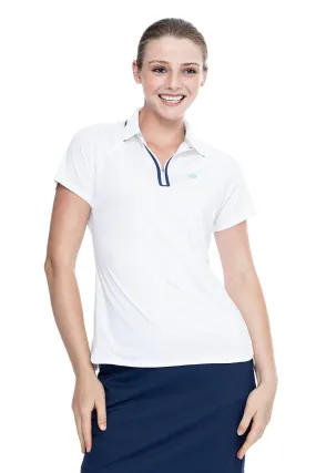 Women's Double Eagle Short Sleeve Golf Polo  |  White