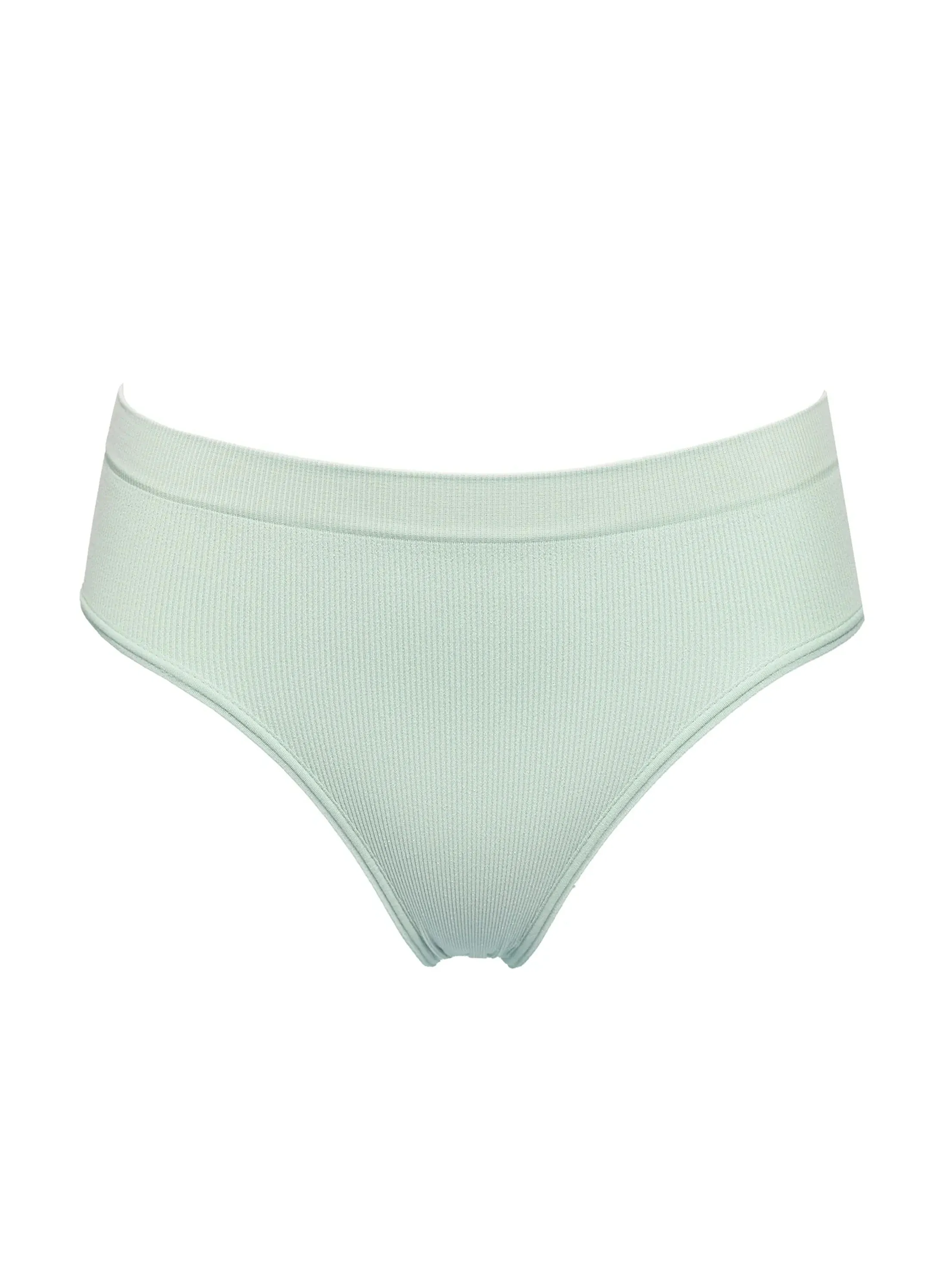 Women's Ribbed Brief,Light Green