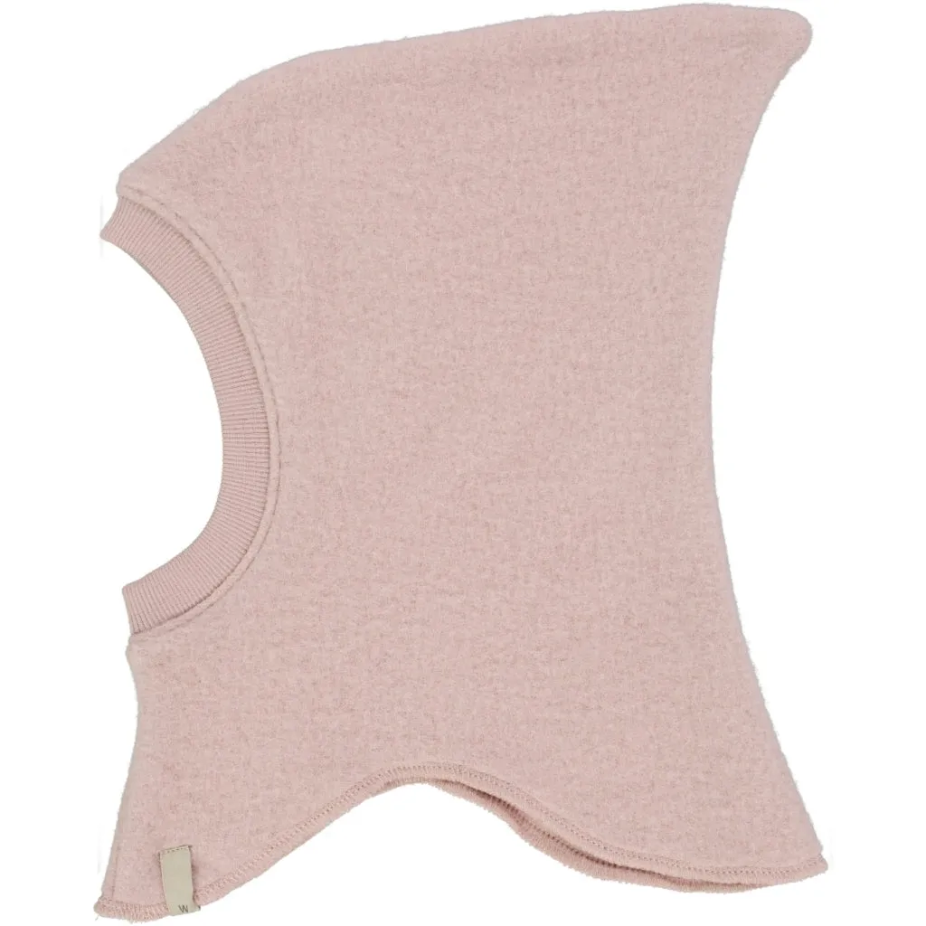 Wool Fleece Balaclave - rose powder